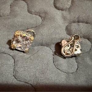 Elegant Silver and Gold Women's Earrings